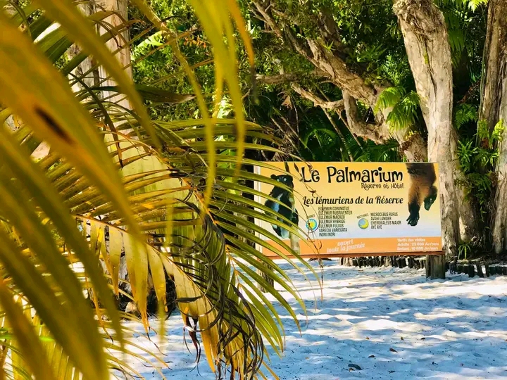 Entrée de la réserve du Palmarium, canal des Pangalanes
