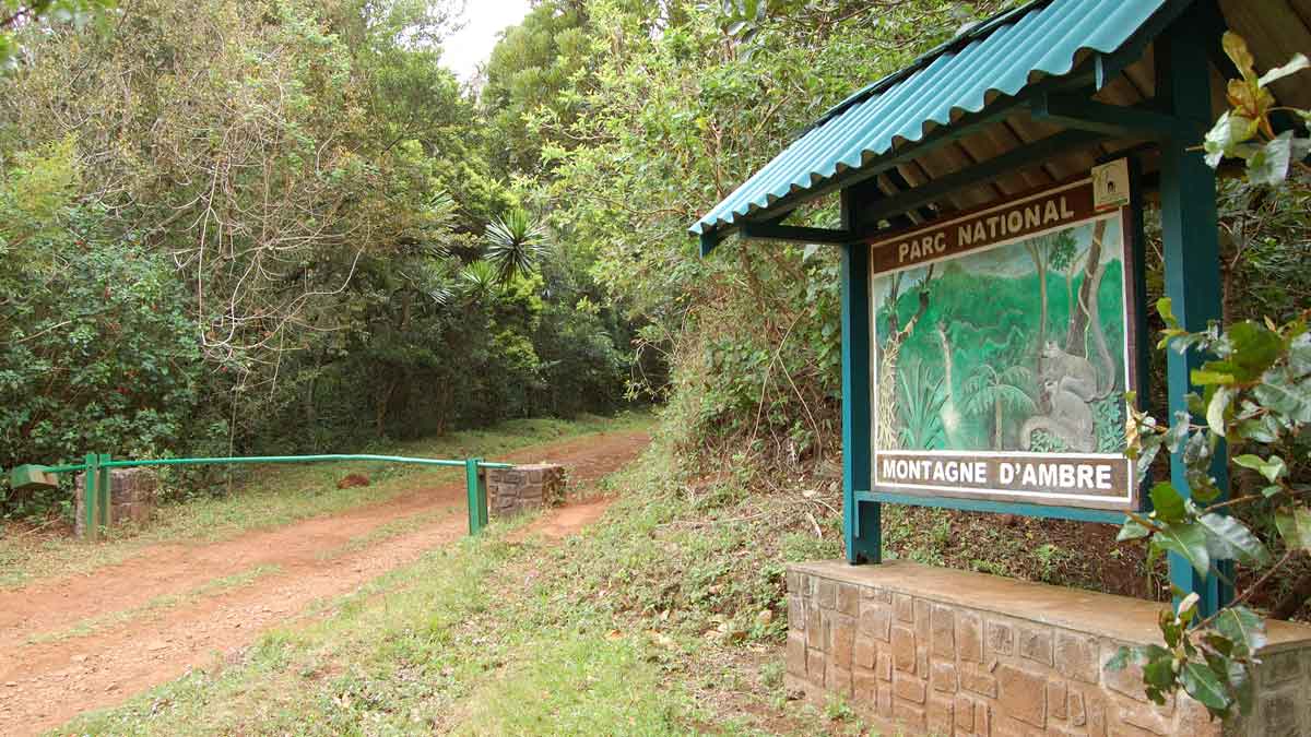 Entrée du parc national de la Montagne d'Ambre